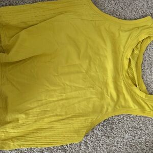 Lululemon Athletica Yellow Tank Top